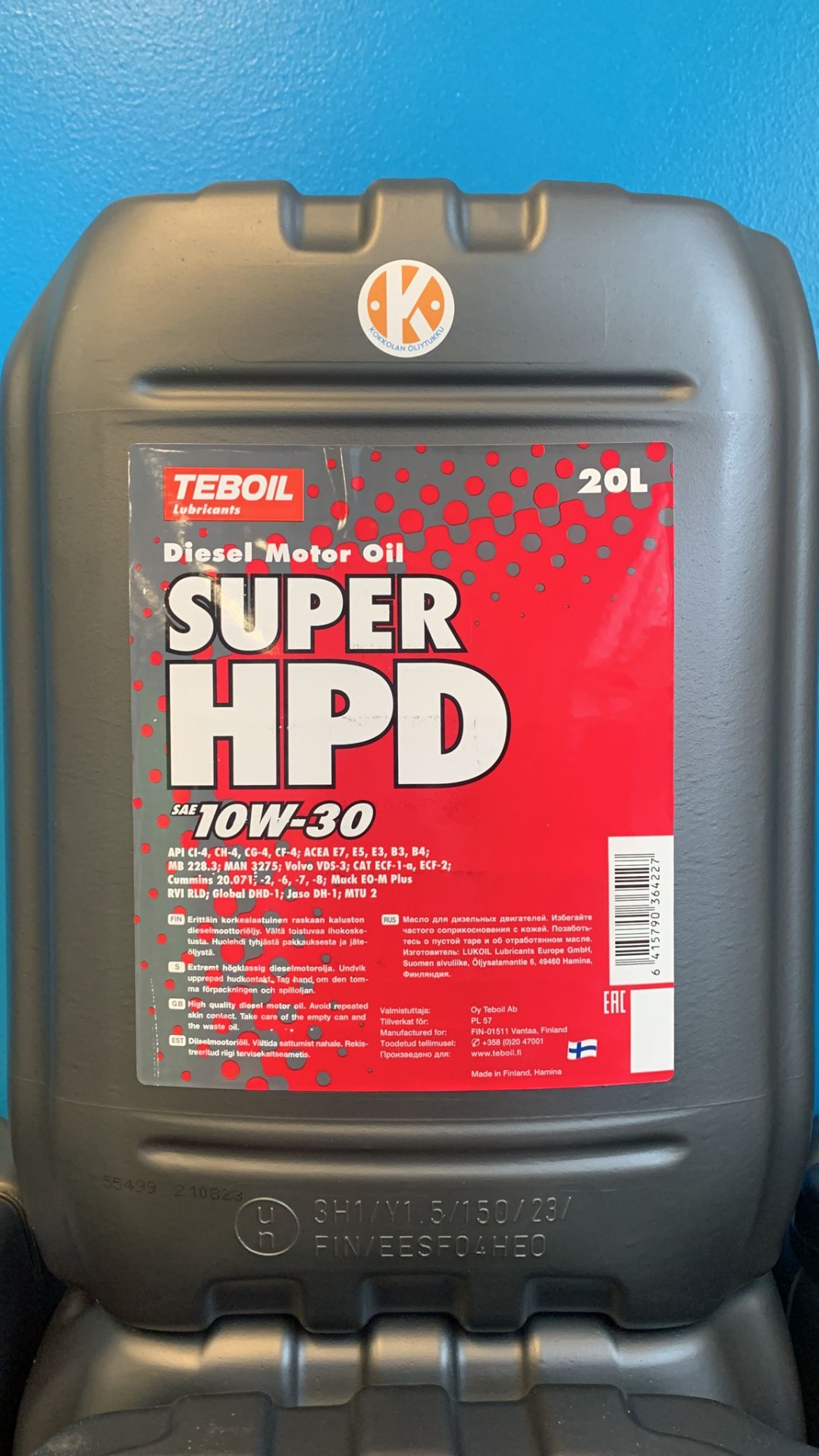 TEBOIL SUPER HPD 10W-30 20L :: Kokkolan Öljytukku